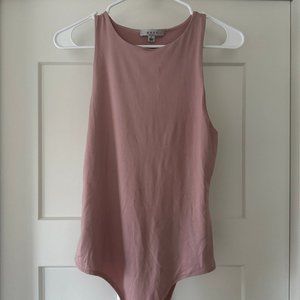 Pink High Neck Bodysuit